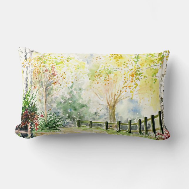 Road Lumbar Pillow (Front)