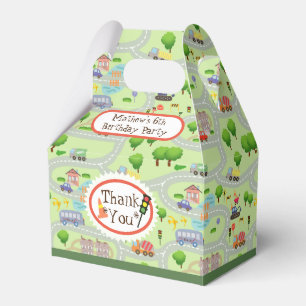 Road Map Green Favour Box