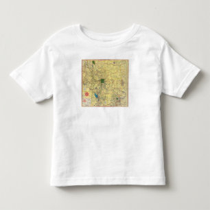 Road map Idaho, Mont, Wyo map Toddler T-shirt