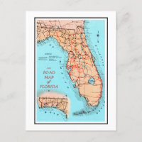 Road Map of Florida