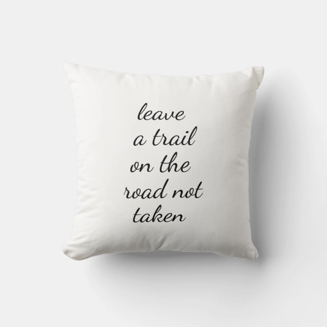 Road Not Taken Throw Pillow (Front)