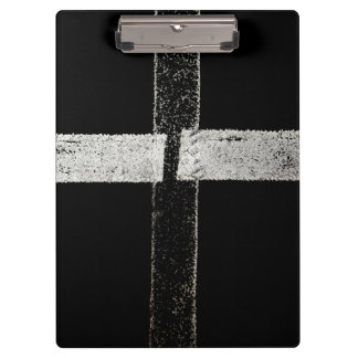 Road Painted Cross Lines Clipboard