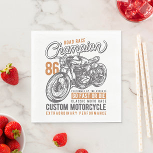Road Race Champion Napkin