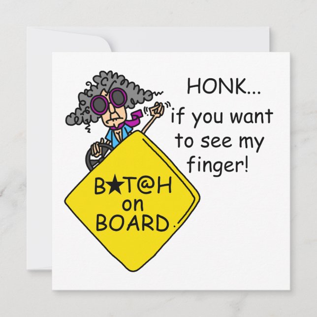 Road Rage Humour (Front)