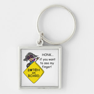 Road Rage Humour Keychain