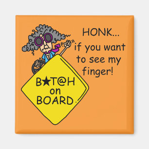 Road Rage Humour Magnet