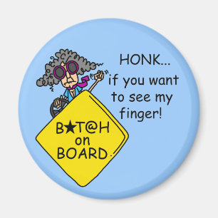 Road Rage Humour Magnet
