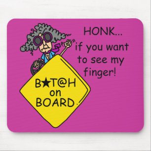 Road Rage Humour Mouse Pad