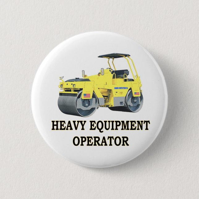 ROAD ROLLER 2 INCH ROUND BUTTON (Front)