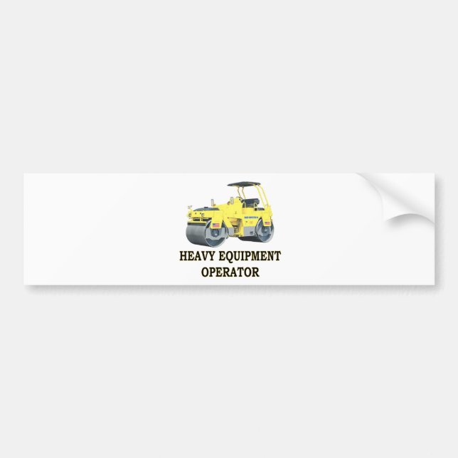 ROAD ROLLER BUMPER STICKER (Front)