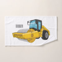 Road roller cartoon illustration