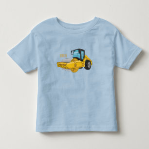 Road roller cartoon illustration toddler t-shirt