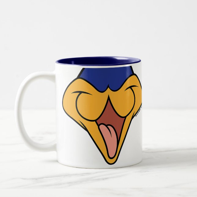 ROAD RUNNER™ Big Mouth Two-Tone Coffee Mug (Left)