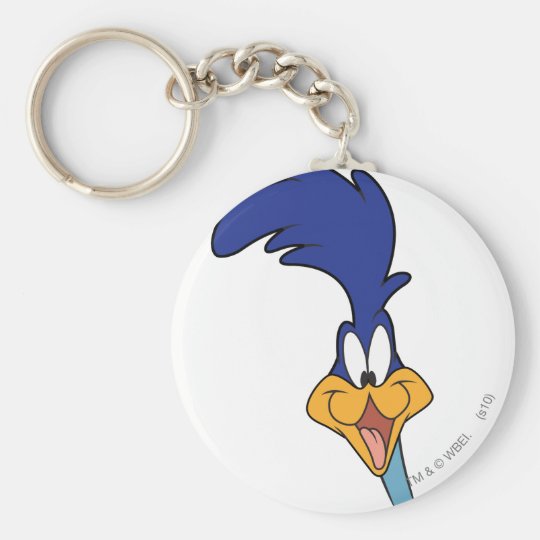 Road Runner™ Face Keychain Zazzleca