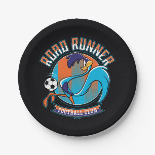 ROAD RUNNER™ Football Club Badge Paper Plate