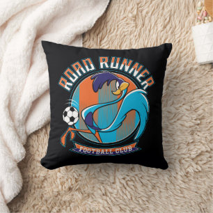 ROAD RUNNER™ Football Club Badge Throw Pillow