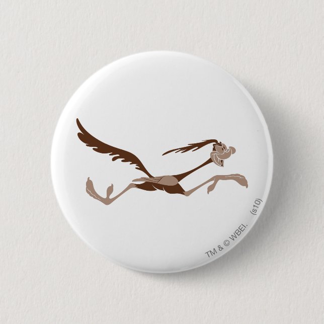 ROAD RUNNER™ running 2 Inch Round Button (Front)