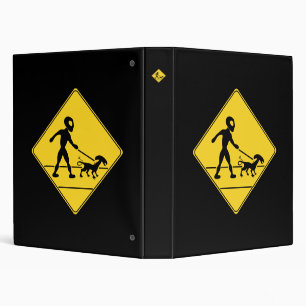 Road Sign- Alien Crossing Binder