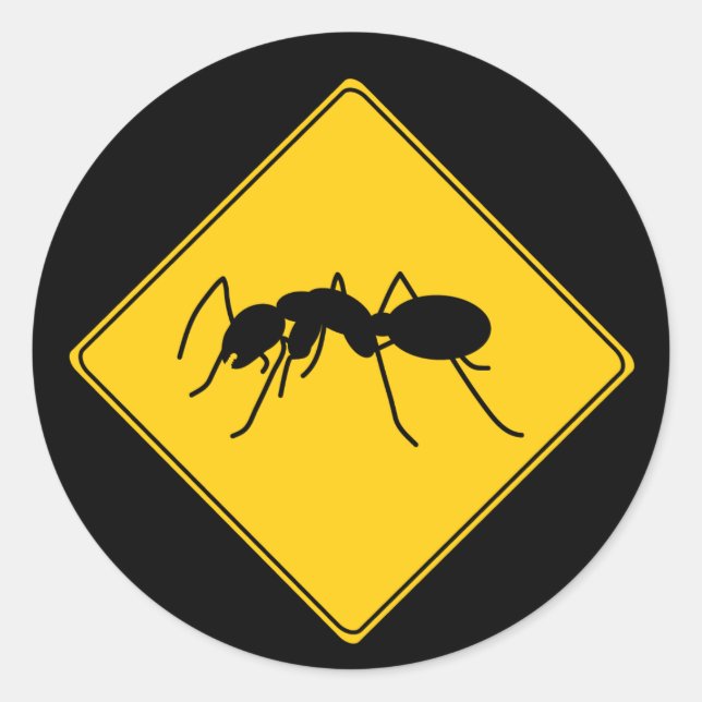 Road Sign- Ant Sticker (Front)