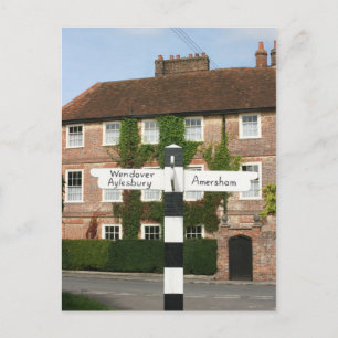 Road sign at Little Missenden, Buckinghamshire, UK Postcard