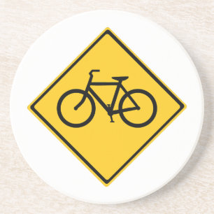 Road Sign Bicycle Coaster