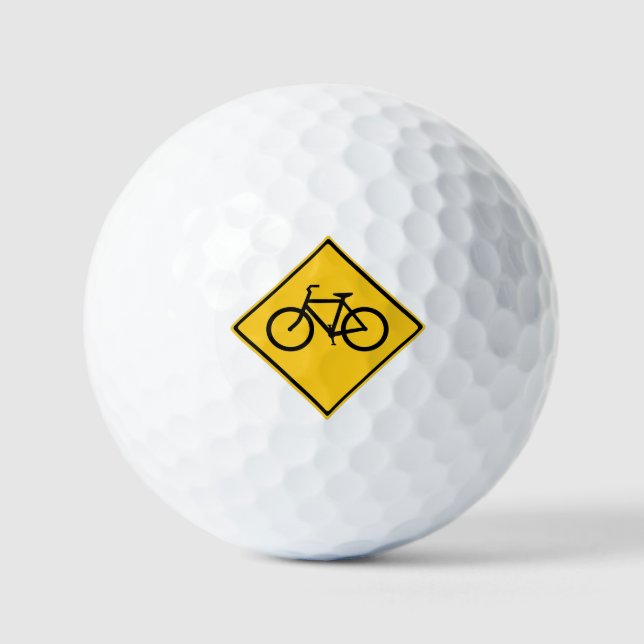 Road Sign Bicycle Golf Balls (Front)
