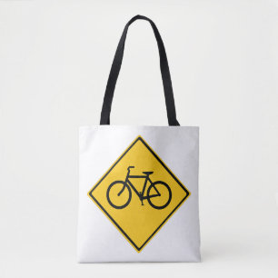 Road Sign Bicycle Tote Bag