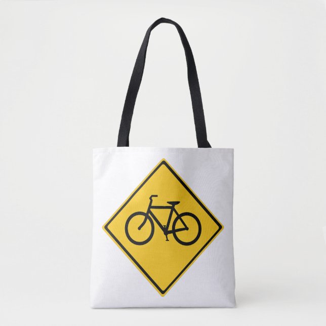 Road Sign Bicycle Tote Bag (Front)