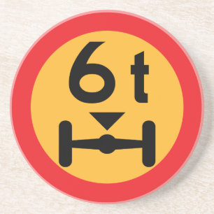 Road sign coaster