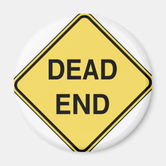Road Sign - Dead End Magnet
