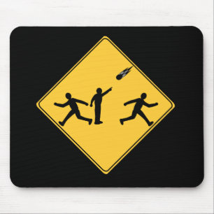 Road Sign- Meteor Mouse Pad