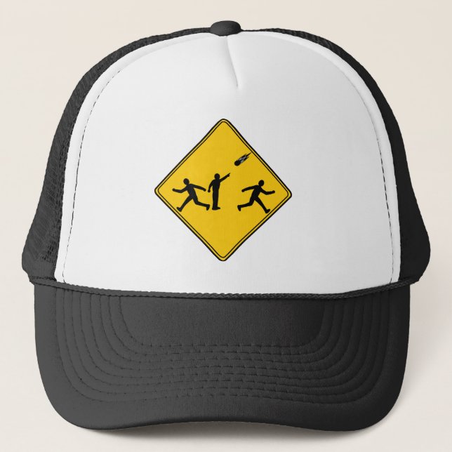 Road Sign- Meteor Trucker Hat (Front)