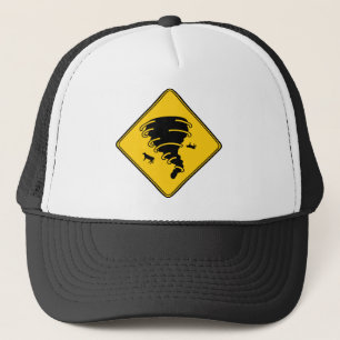 Road Sign- Tornado Trucker Hat