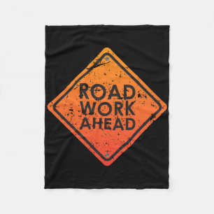 Road Signs Funny Traffic Lights Matching Halloween Fleece Blanket