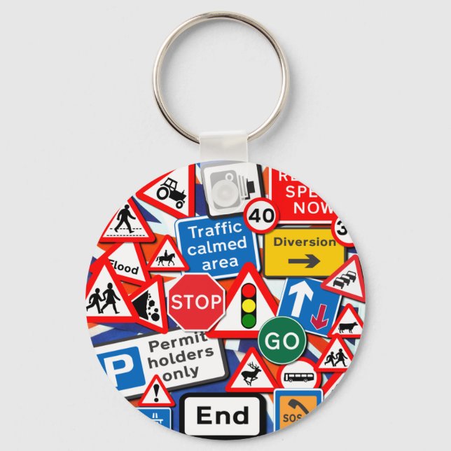 Road Signs Keychain (Front)