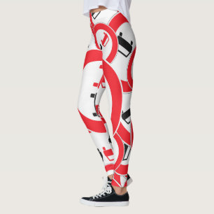 ROAD SIGNS NO PASSING LEGGINGS