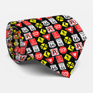 Road Signs Tie