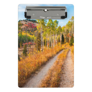 Road Through Autumn Colours Mini Clipboard
