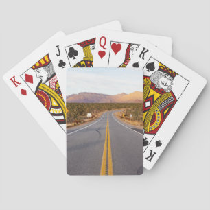 Road Through Joshua Tree National Park Playing Cards