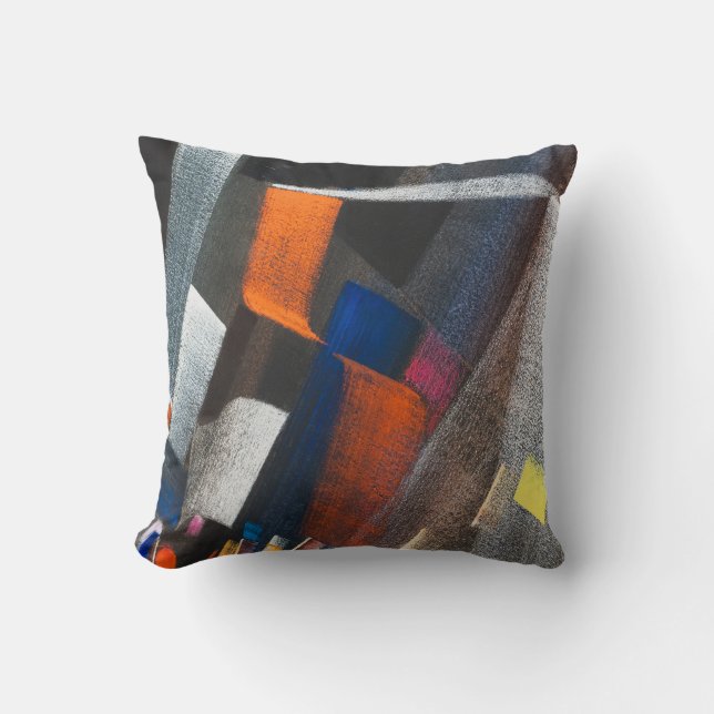 Road Throw Pillow (Front)