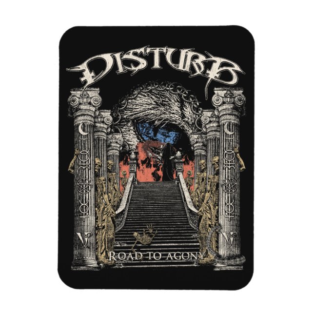 Road to Agony - Retro MetalCore Design Magnet (Vertical)