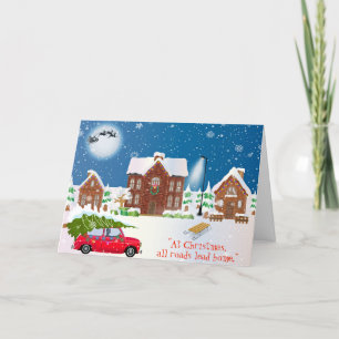 Road To Christmas Home Holiday Card