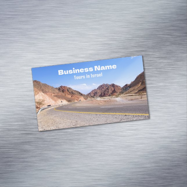 Road to dead sea. customizable business cards (In Situ)