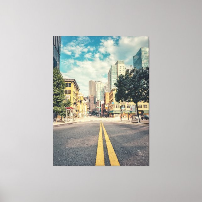 Road to Downtown Canvas Print (Front)