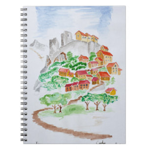 Road to Fortress of Corte Corsica, France Notebook