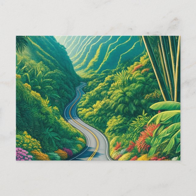 Road to Hana Maui Hawaii Postcard (Front)