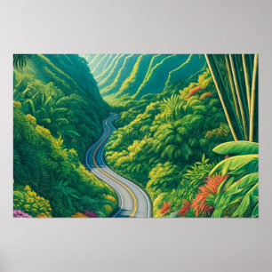 Road to Hana Maui Hawaii Poster