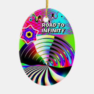 Road to Infinity Ceramic Ornament