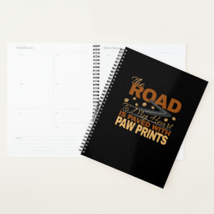 Road to My Heart Paved in Paw Prints Dog Lover Planner