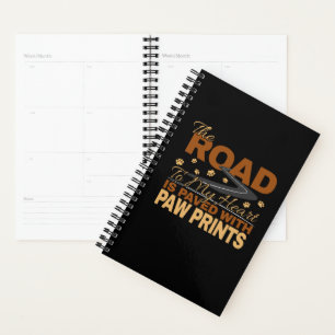 Road to My Heart Paved in Paw Prints Dog Lover Planner